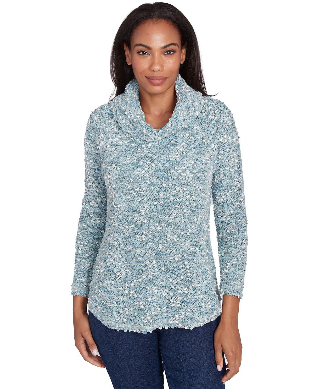 Ruby Road Must Haves II Cowl Neck Knit Pullover Top