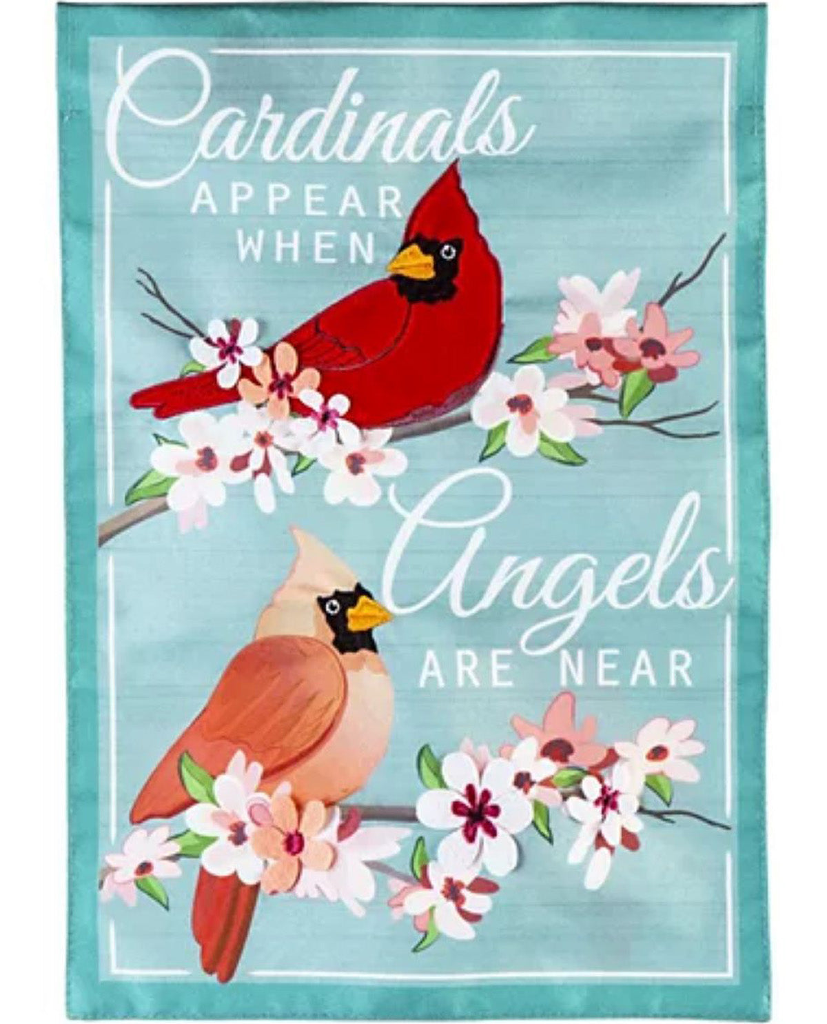 Angels Are Near Garden Linen Flag