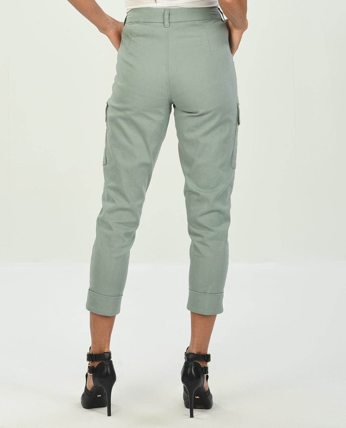 D Jeans Cargo Cuff Ankle Pant