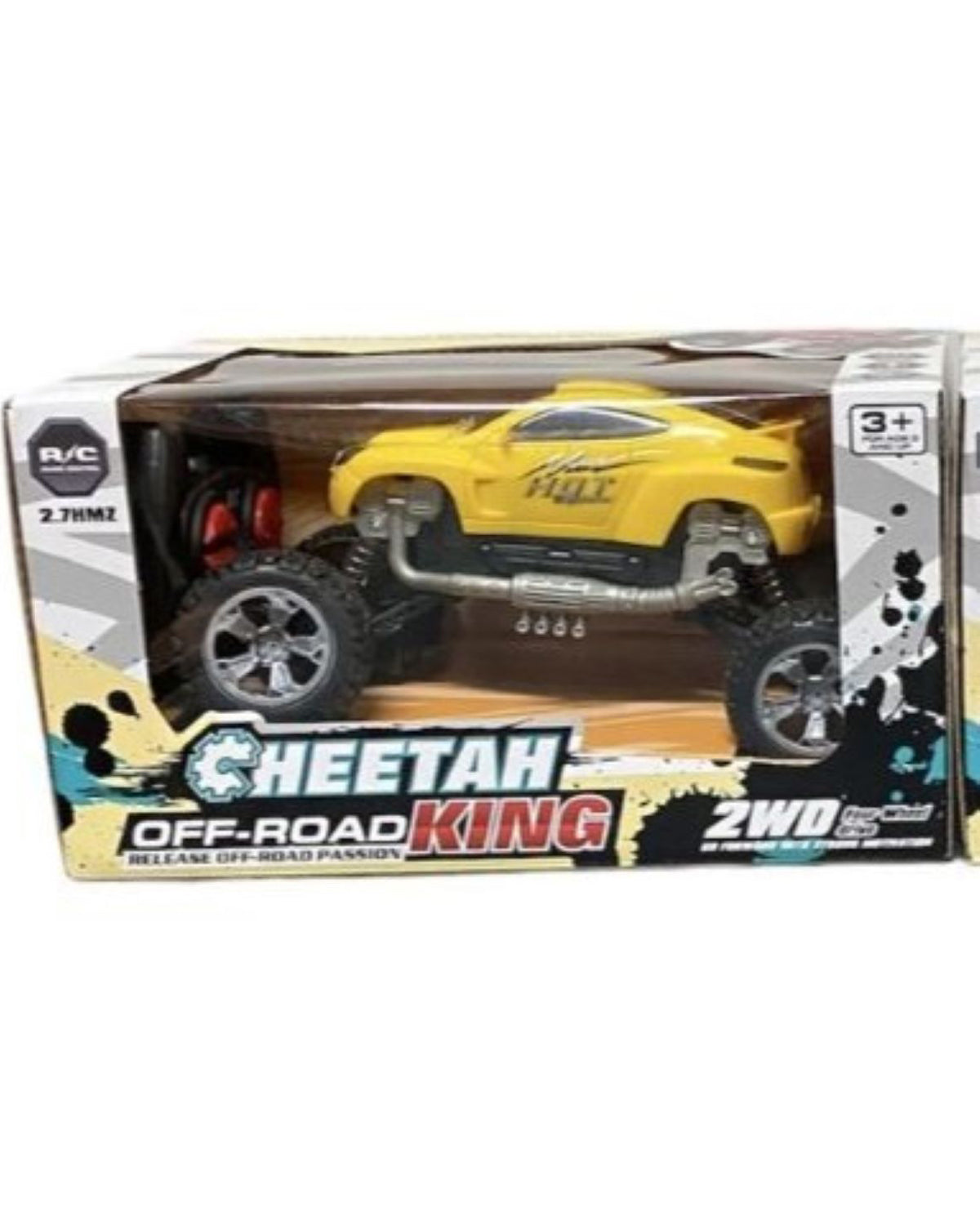 Yellow Cheetah Off-Road King Remote Control Car