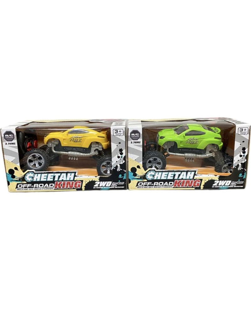 Lime Green Cheetah Off-Road King Remote Control Car