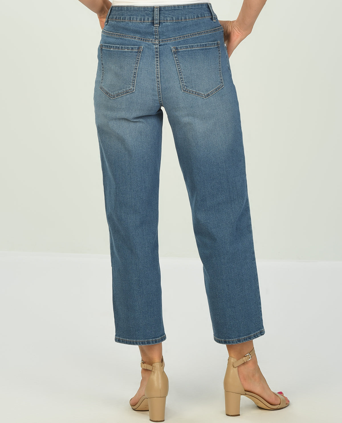 D Jeans Straight Leg Ankle Jean