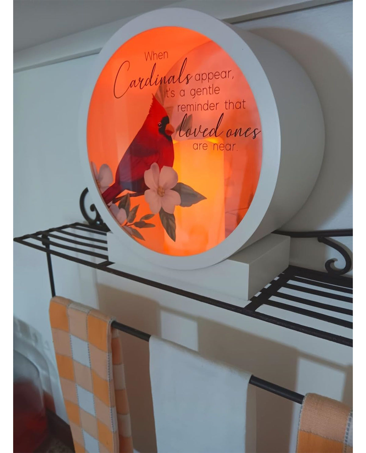 Cardinal Memorial Flameless LED Candle Sympathy Gift