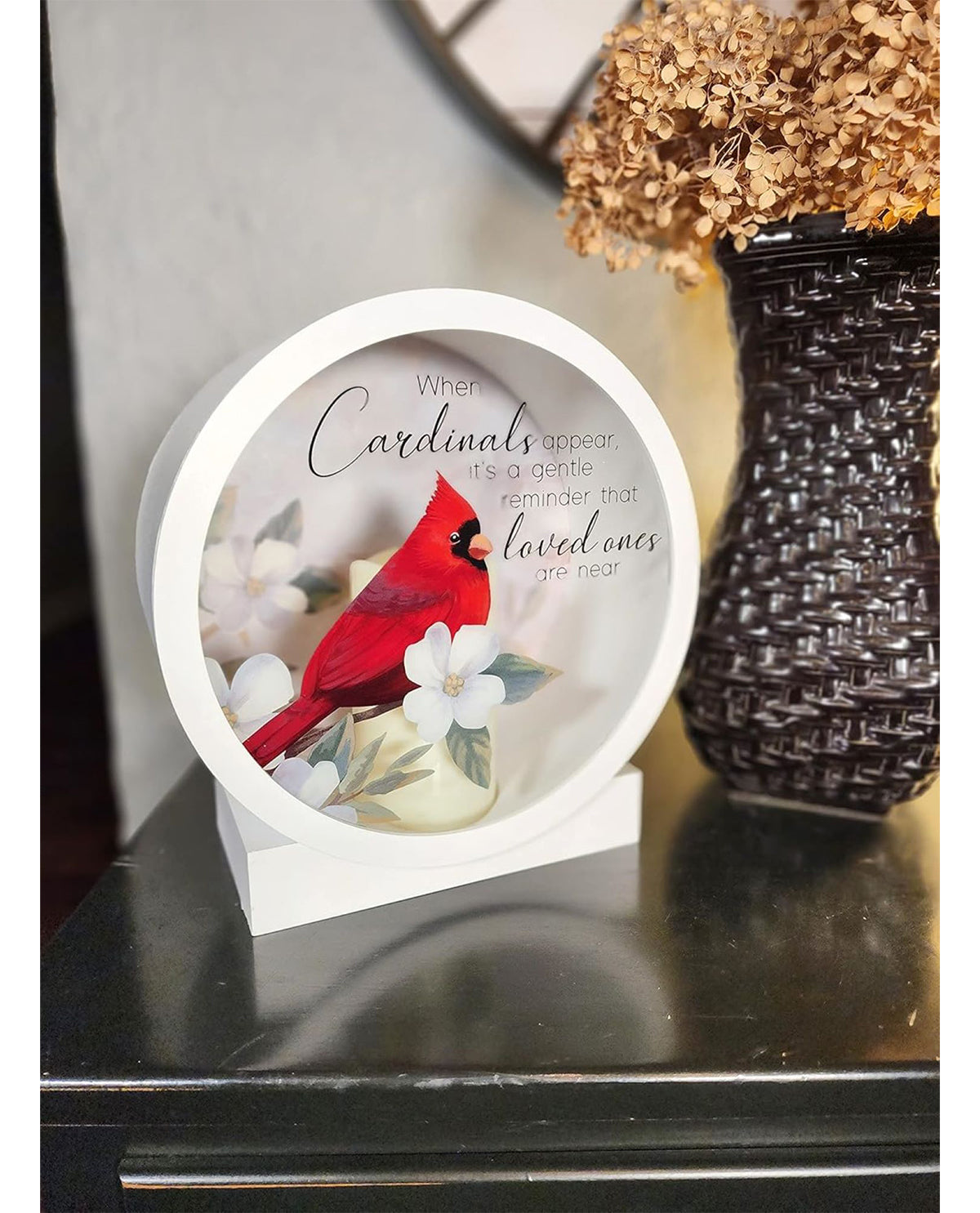 Cardinal Memorial Flameless LED Candle Sympathy Gift