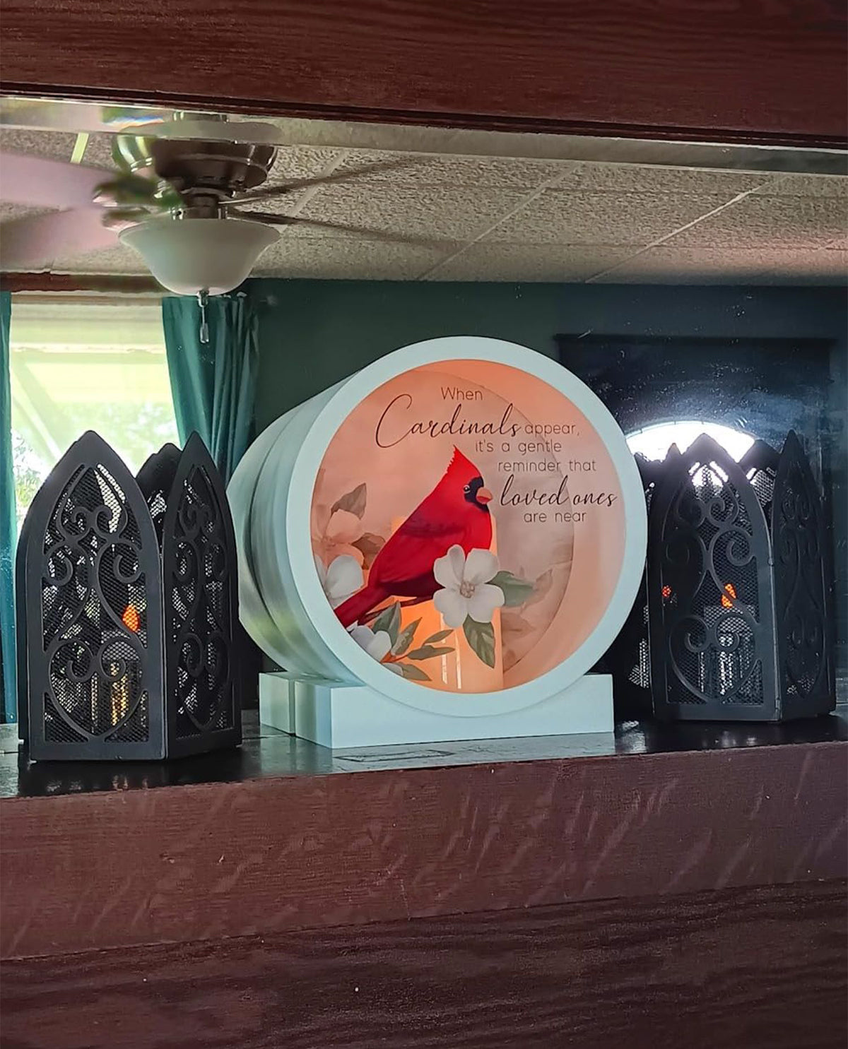 Cardinal Memorial Flameless LED Candle Sympathy Gift