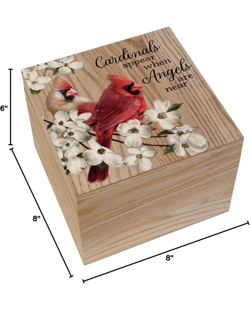 Wooden Cardinal Memory Box