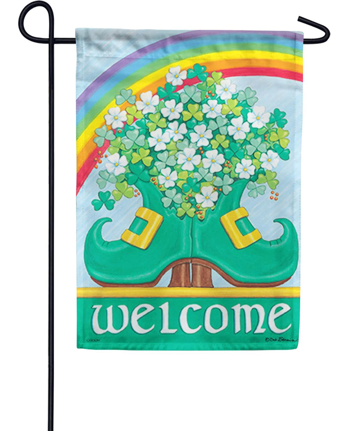 Shamrock Shoes Garden Flag