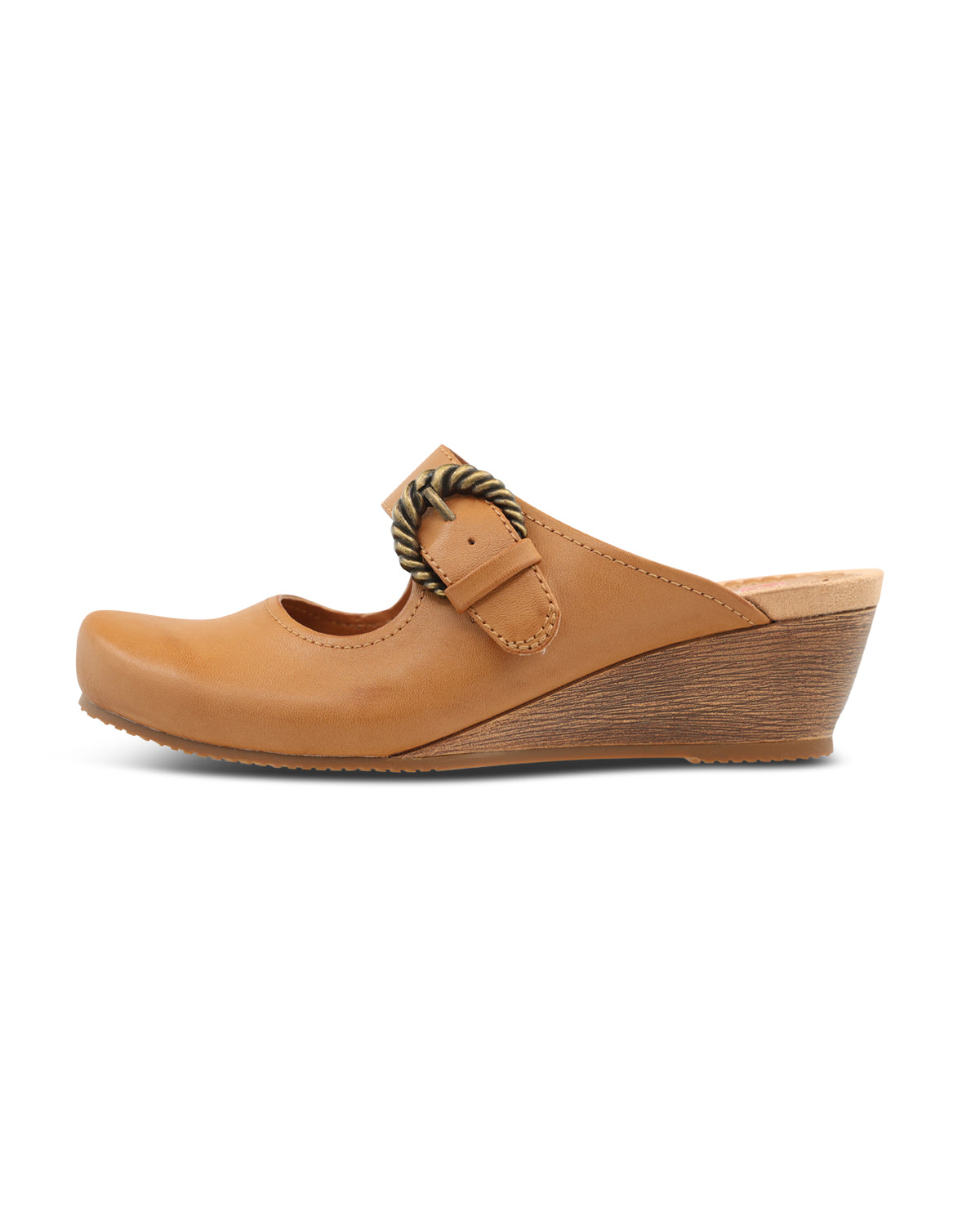 Baretraps Betty Mule Caramel Wedge