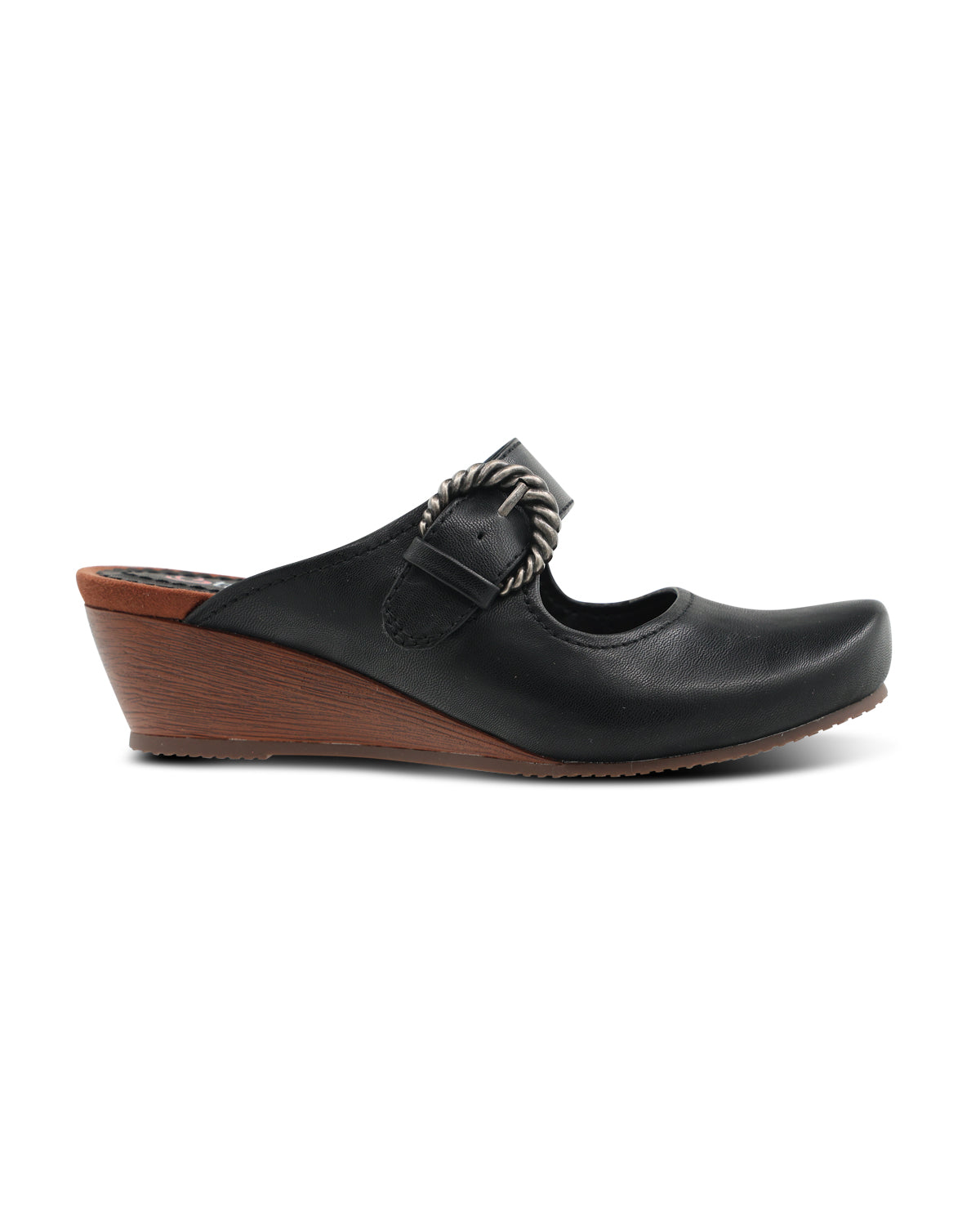 Baretraps Betty Mule Black Wedge