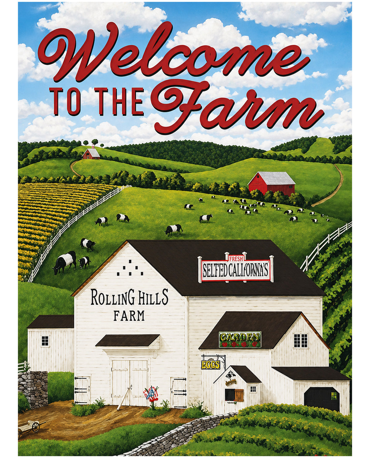 Welcome to the Farm Garden Flag