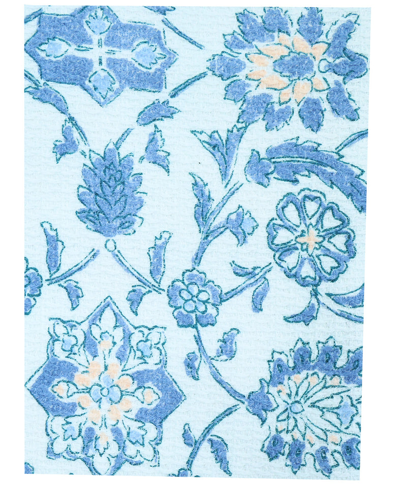 Patine Vie Carline Blue Floral Kitchen Towel Set