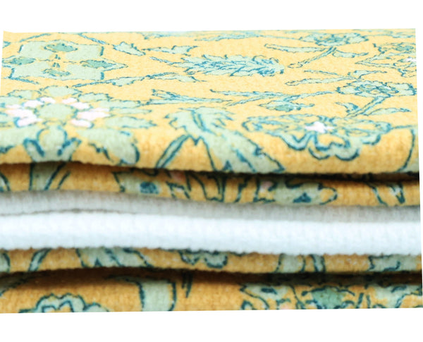 Patine Vie Carline Canary Floral Kitchen Towel Set