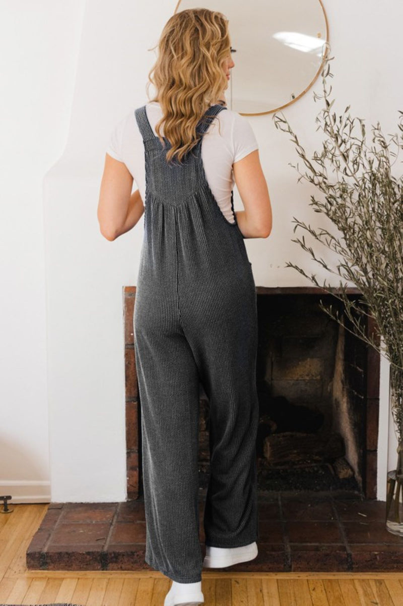 Plus Ribbed Jumpsuit