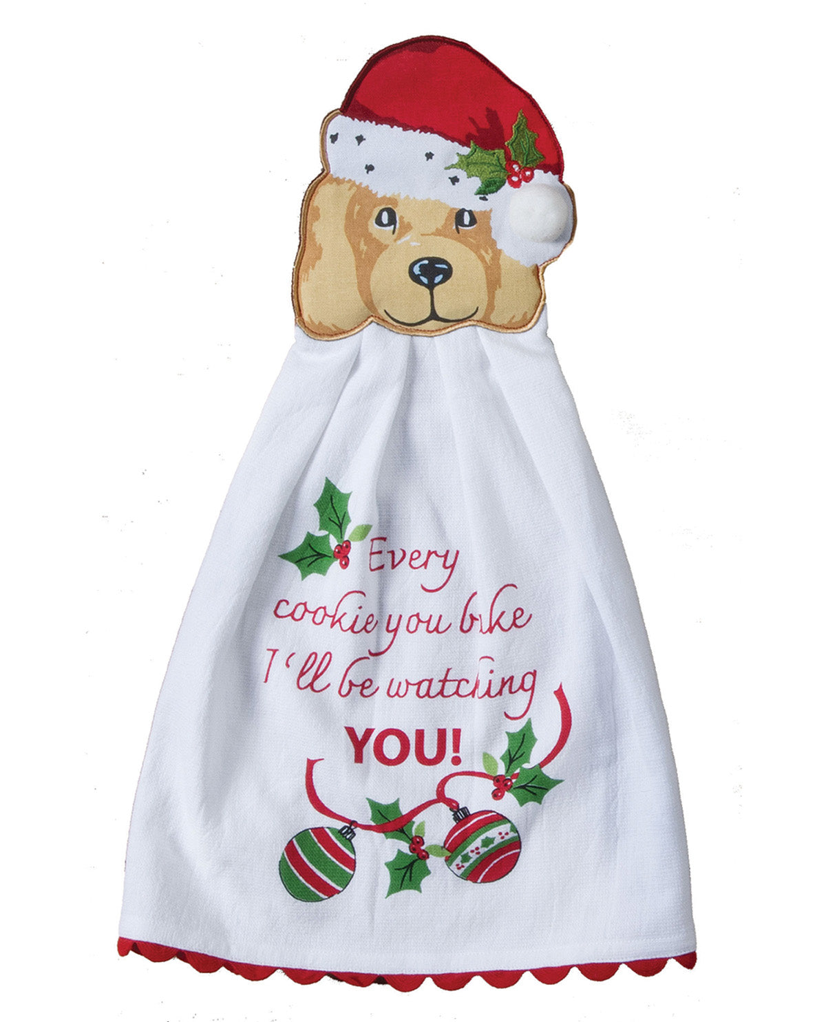Kay Dee Bowie Wowie Christmas Tie Towel