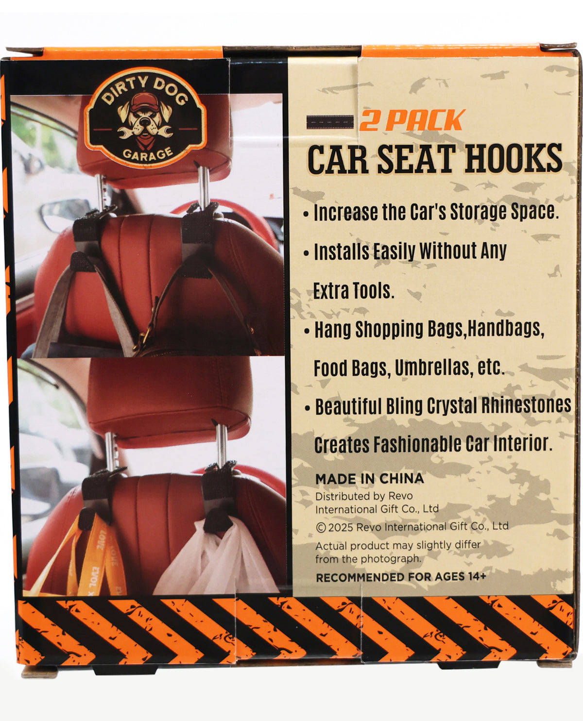 2pk Car Seat Hooks