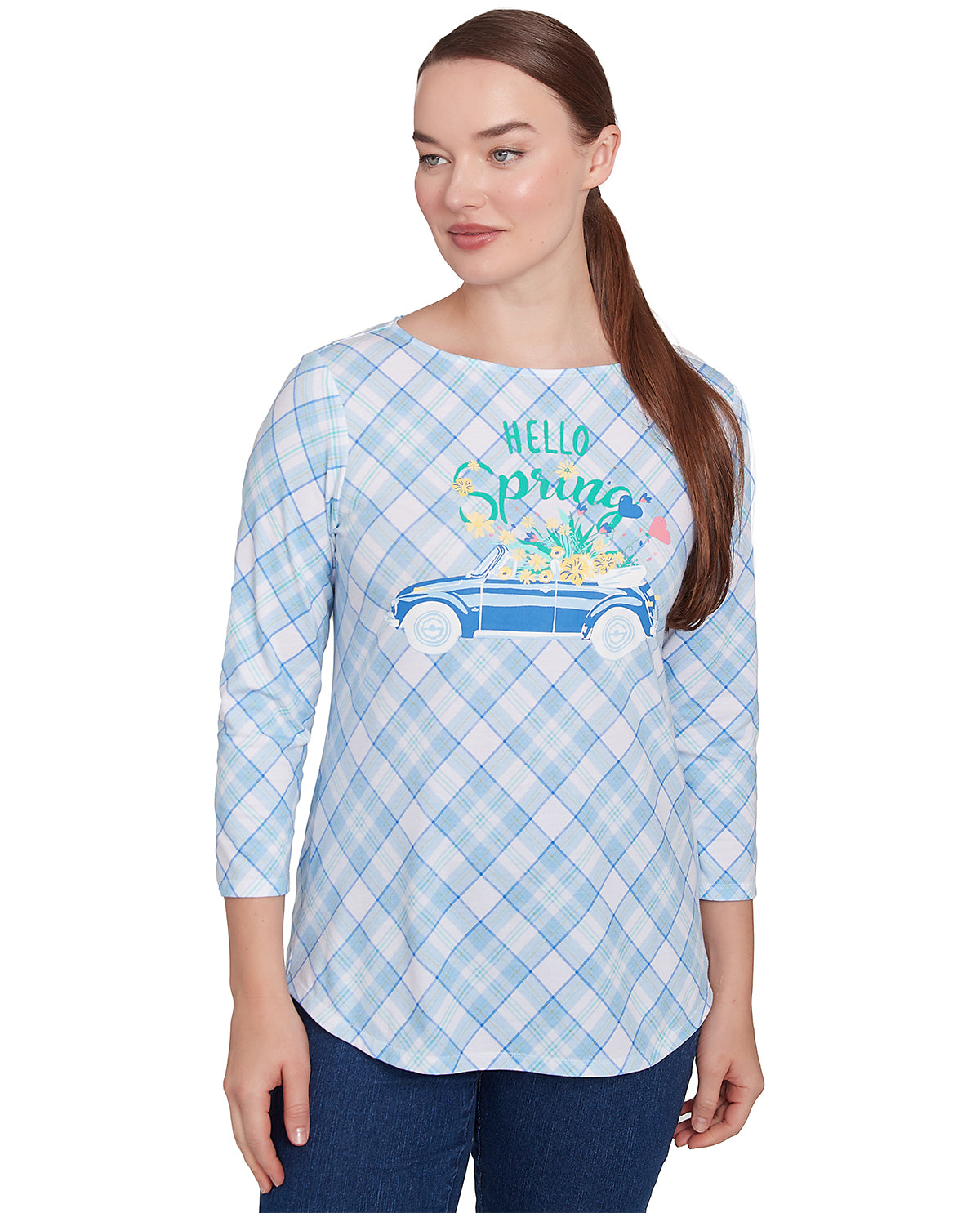 Ruby Road Petite Must Haves Hello Spring Knit Top Julep
