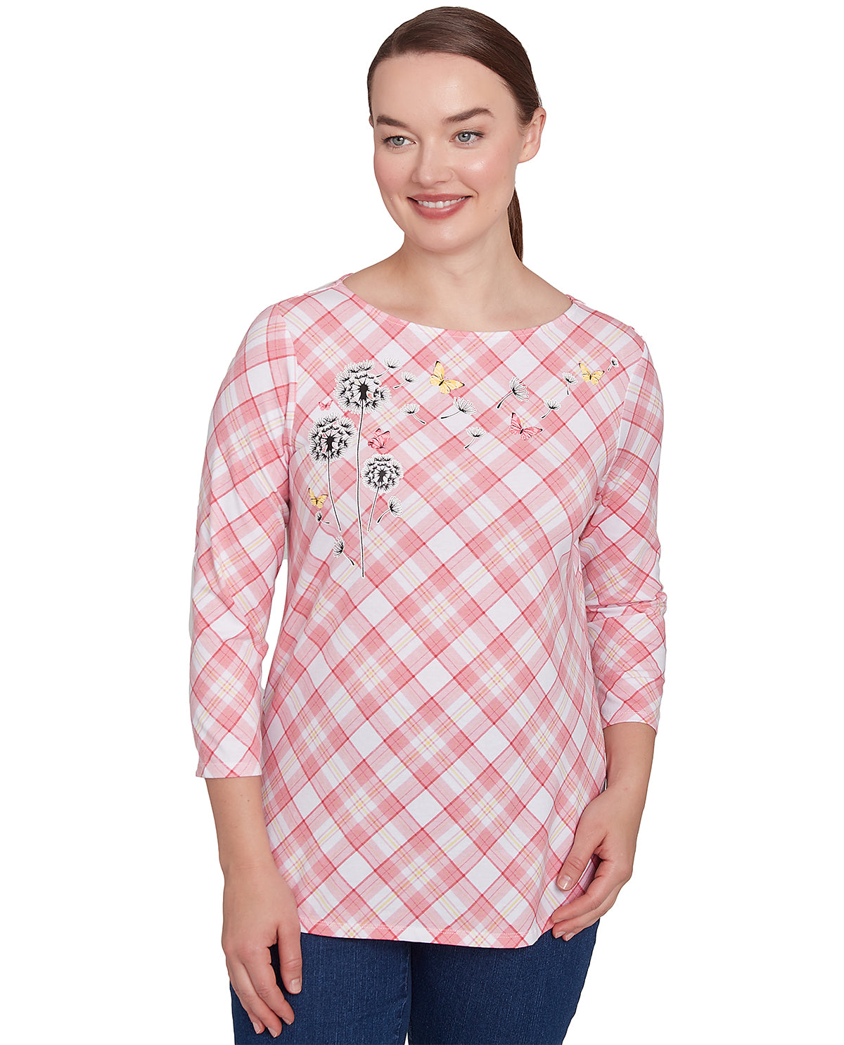 Ruby Road Womens Must Haves Dandelion Knit Top