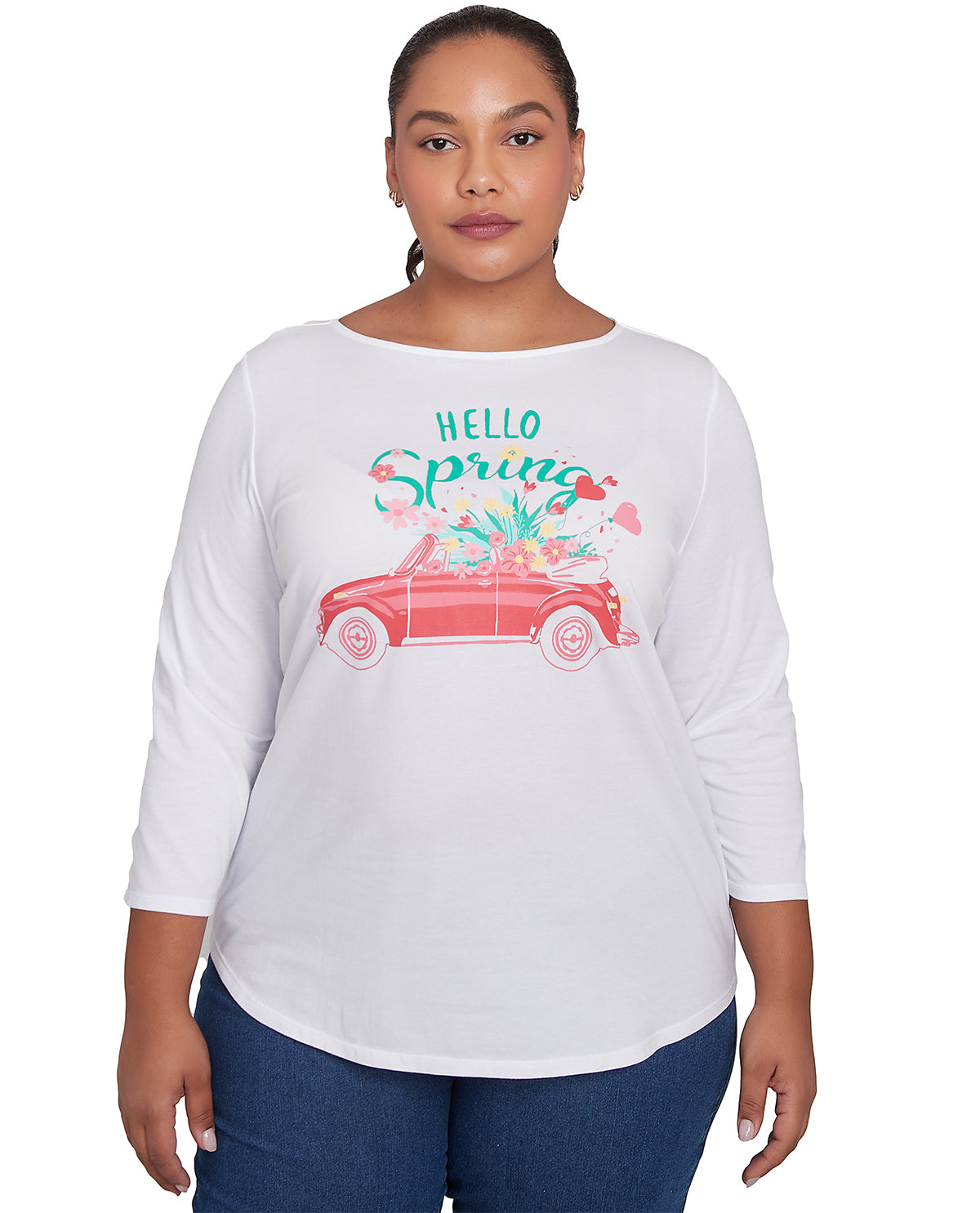 Ruby Road Womens Must Haves Hello Spring Knit Top