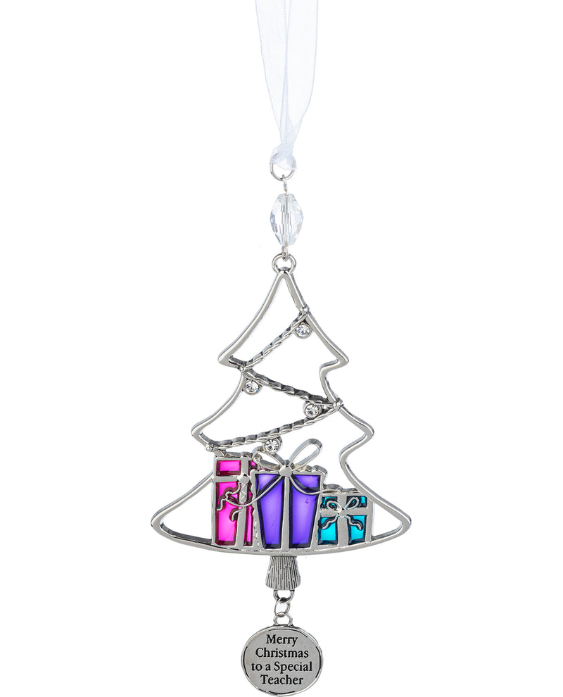 Merry Christmas To A Special Teacher Holiday Ornament