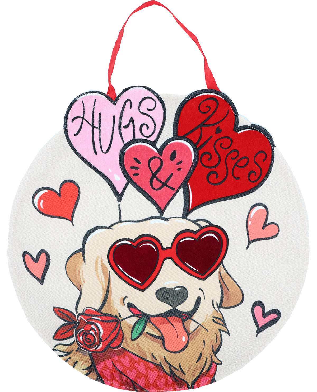 Hugs & Kisses Dog Door Decor