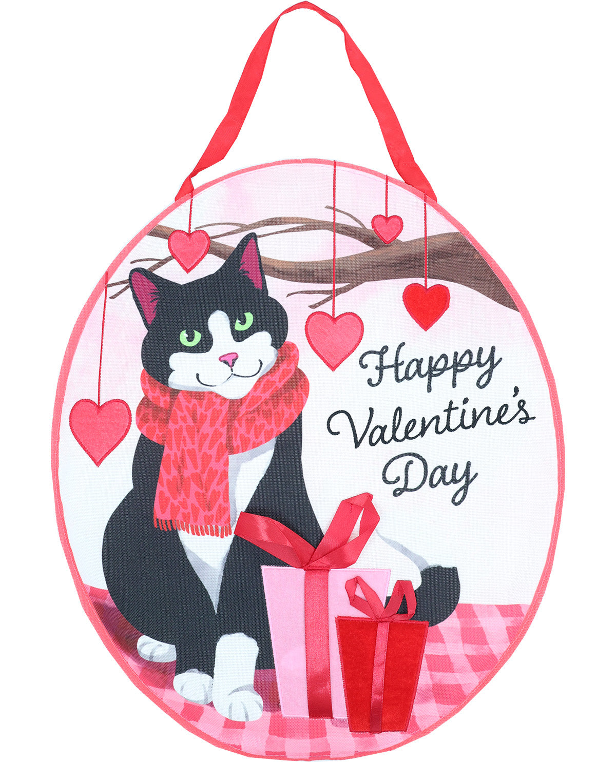 Valentine's Cat Door Decor