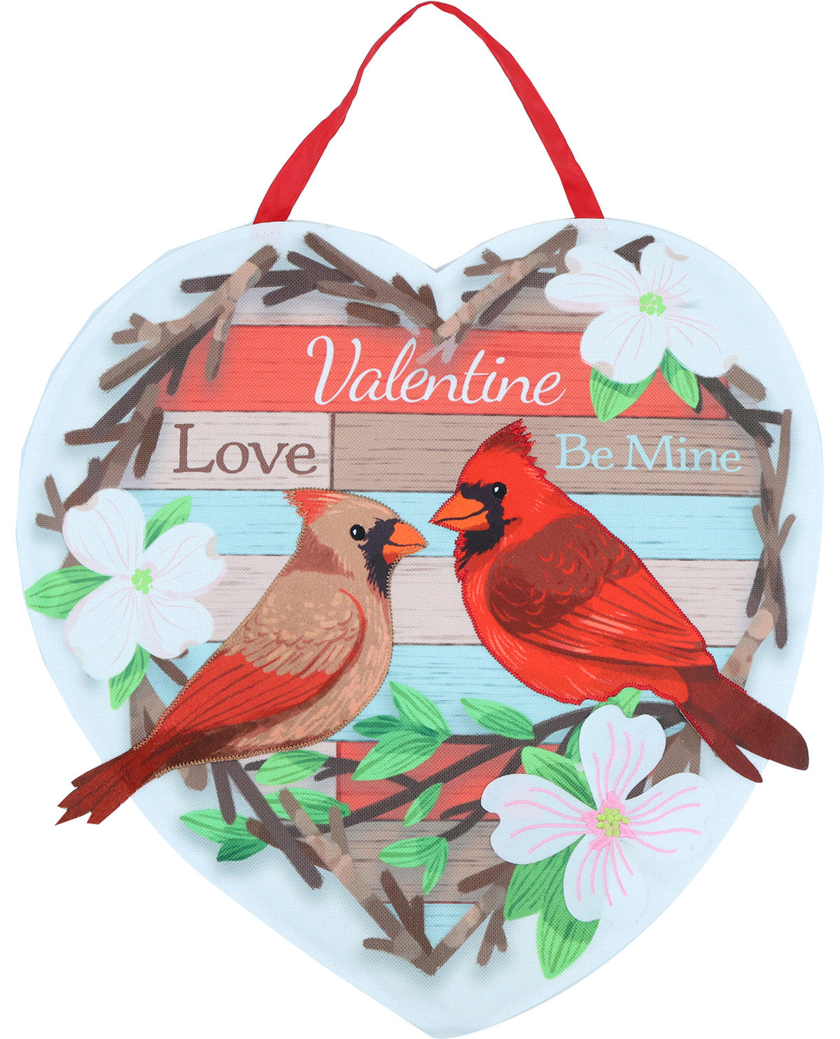 Cardinal Couple Door Decor