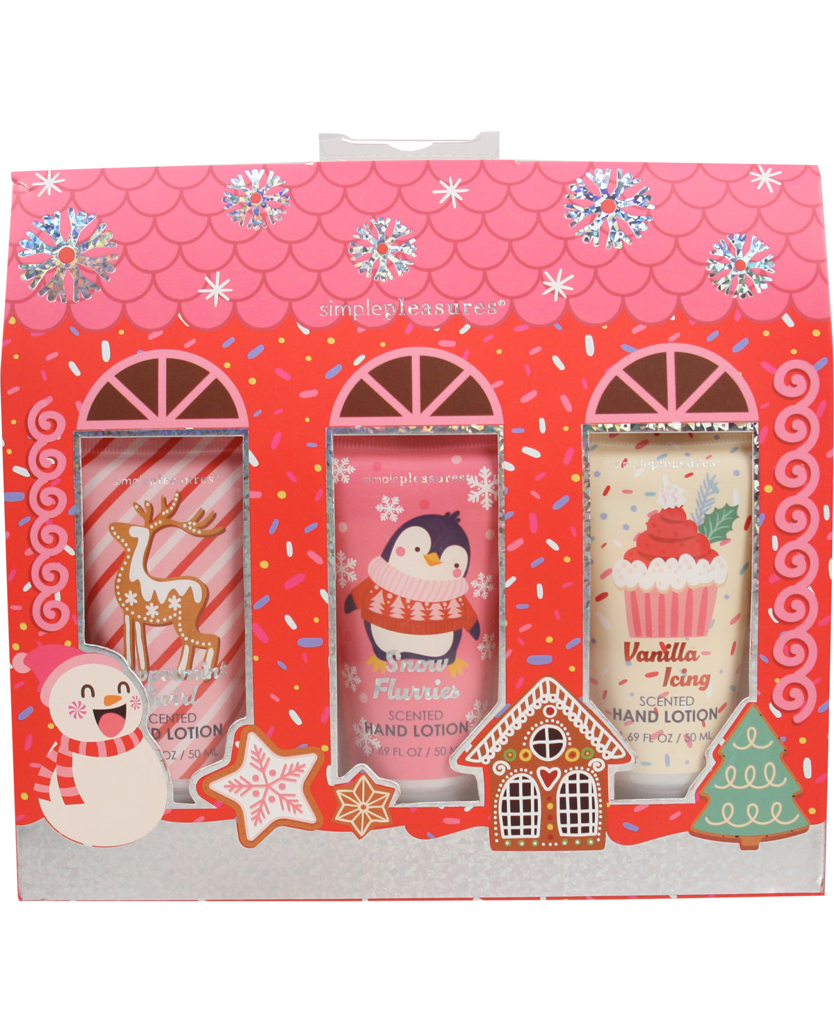 Red Gingerbread House Hand Cream Gift Set