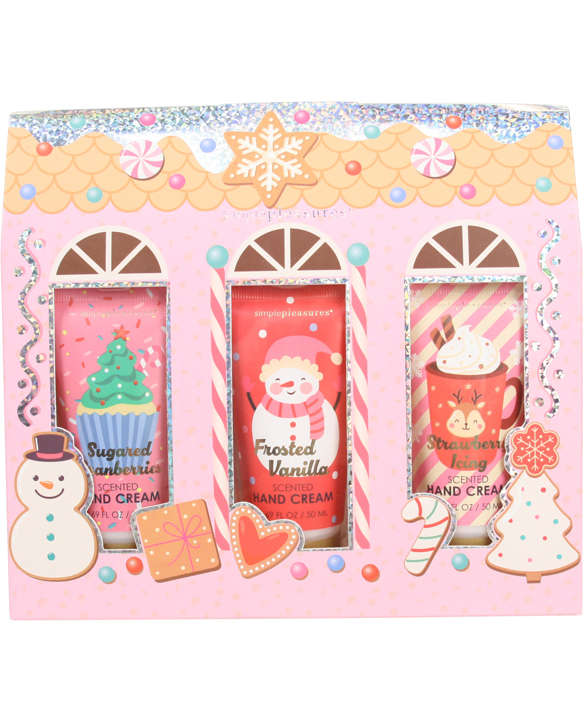 Pink Gingerbread House Hand Cream Gift Set