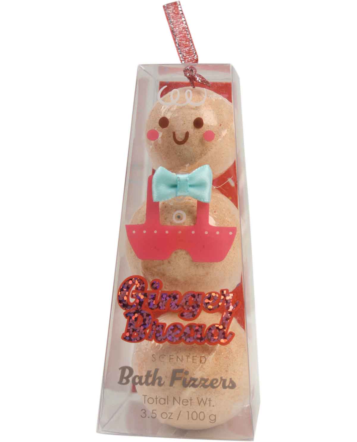 Holiday Gingerbread Scented Bath Fizzers Gift Set