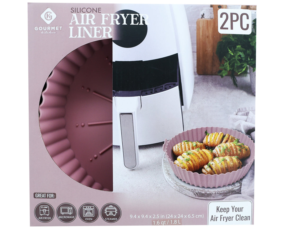 Rose Silicone Air Fryer Liner Set