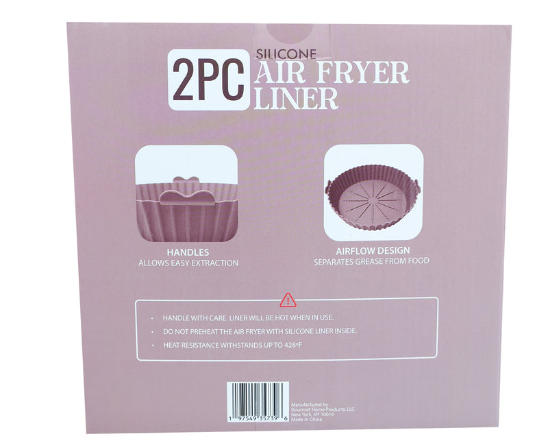 Rose Silicone Air Fryer Liner Set