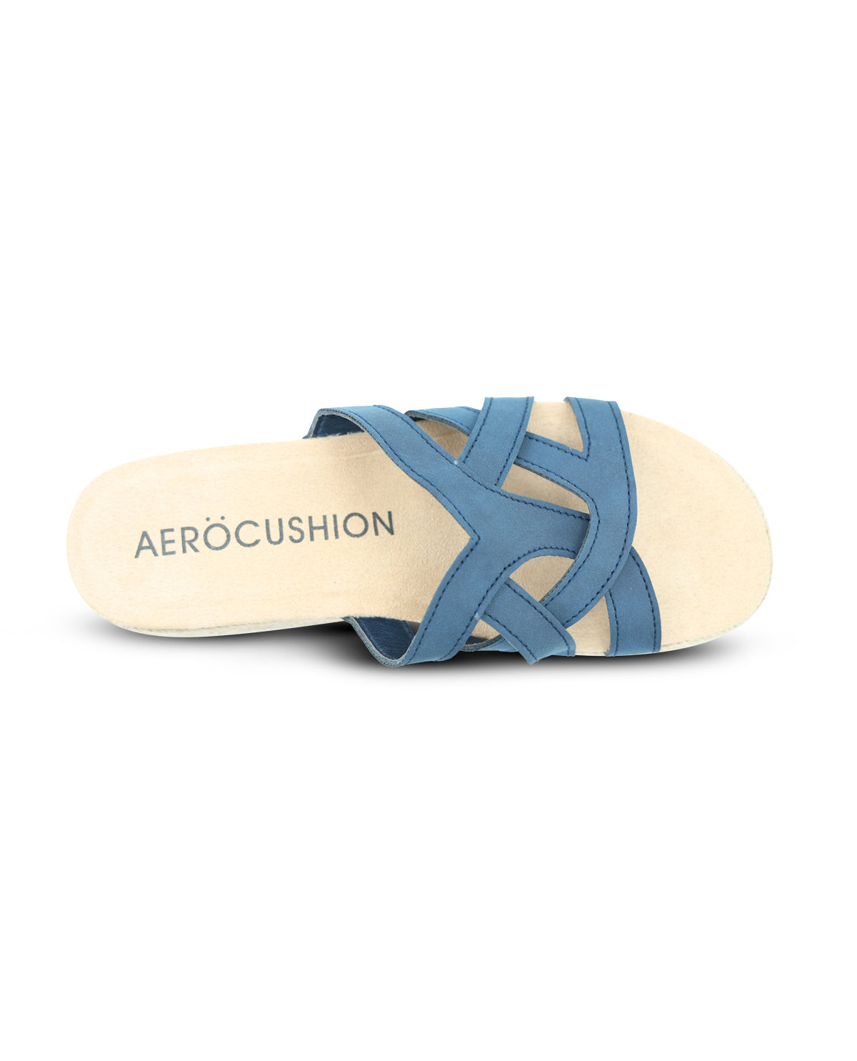 Aerocushion Navy Sheila Wedge Sandal