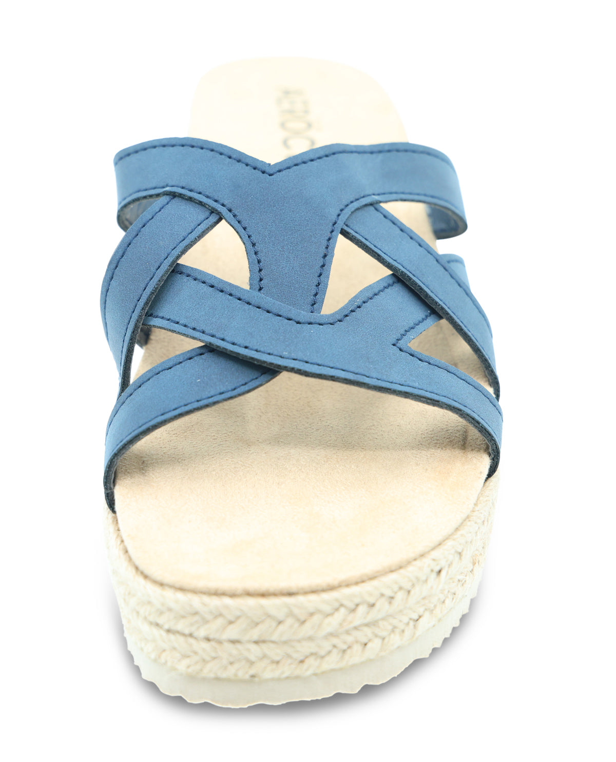 Aerocushion Navy Sheila Wedge Sandal