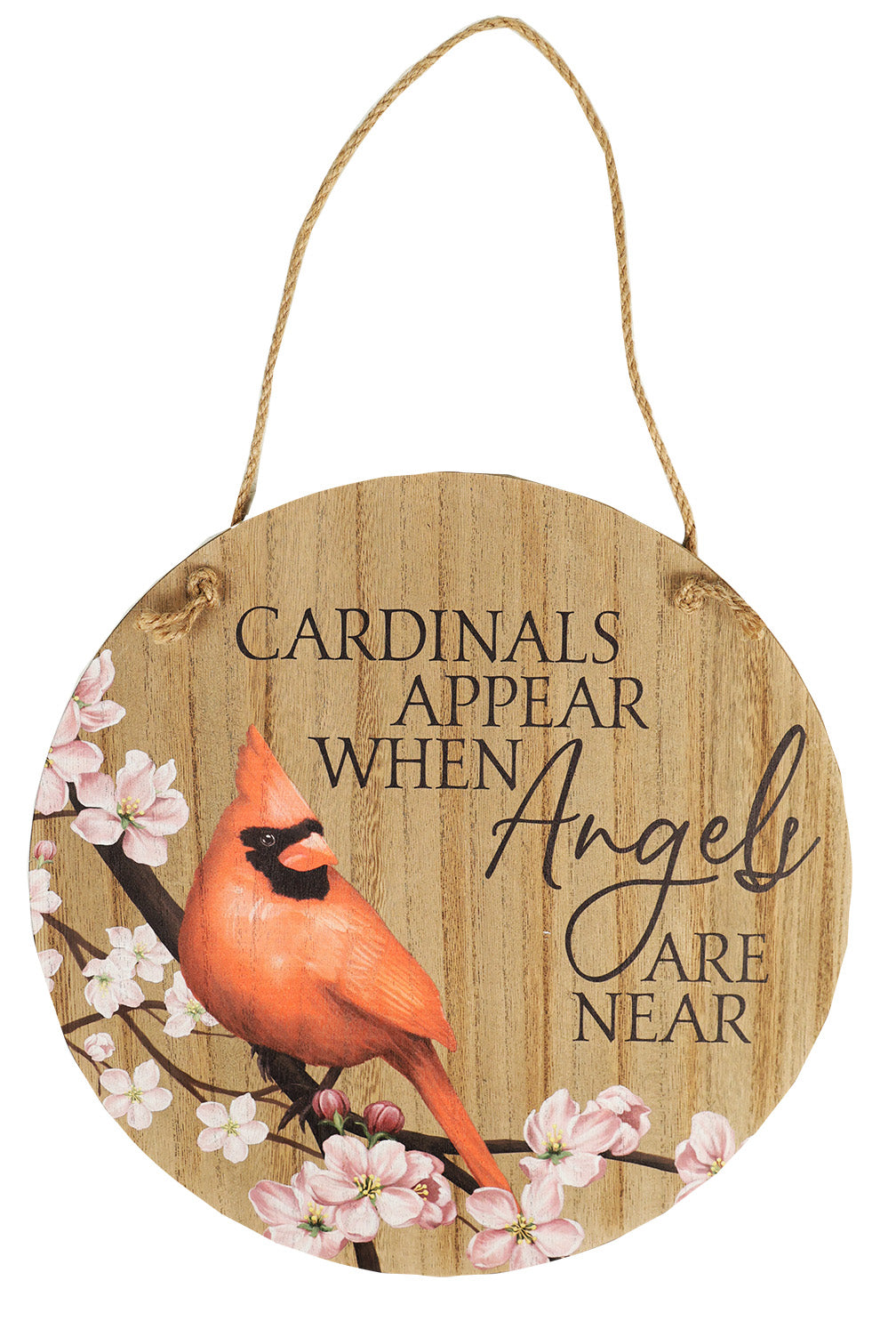 Cardinals Appear Decorative Bereavement Wall Hanger