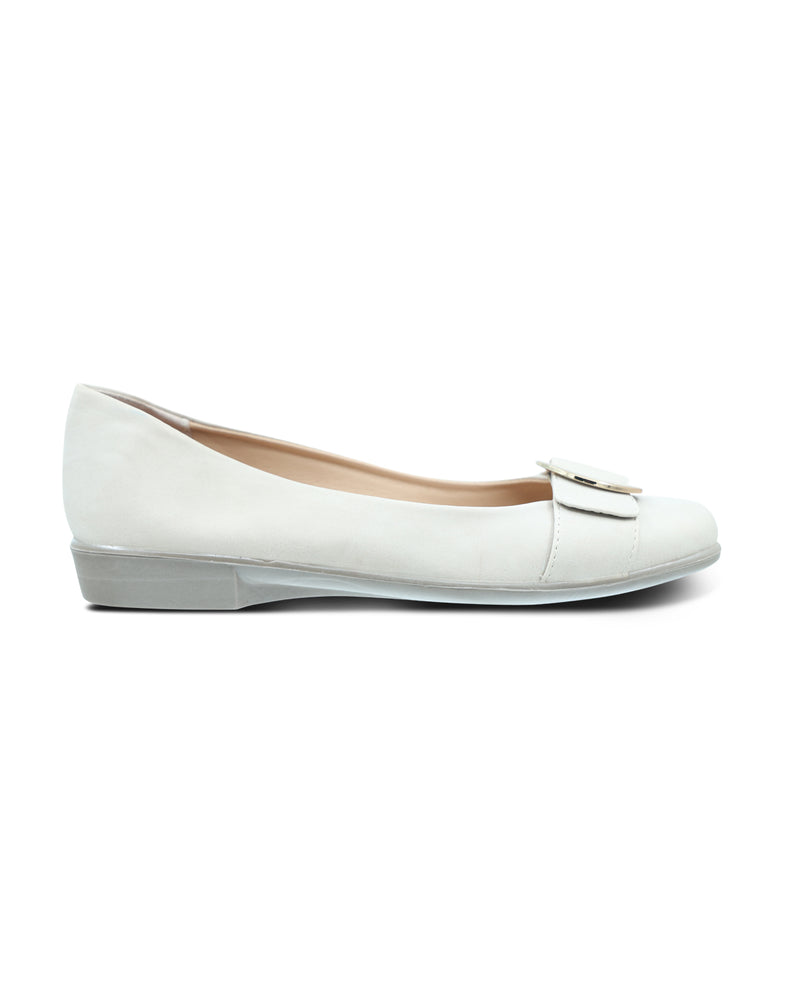 Aerocushion Buckle Slip-On Ballet Flat