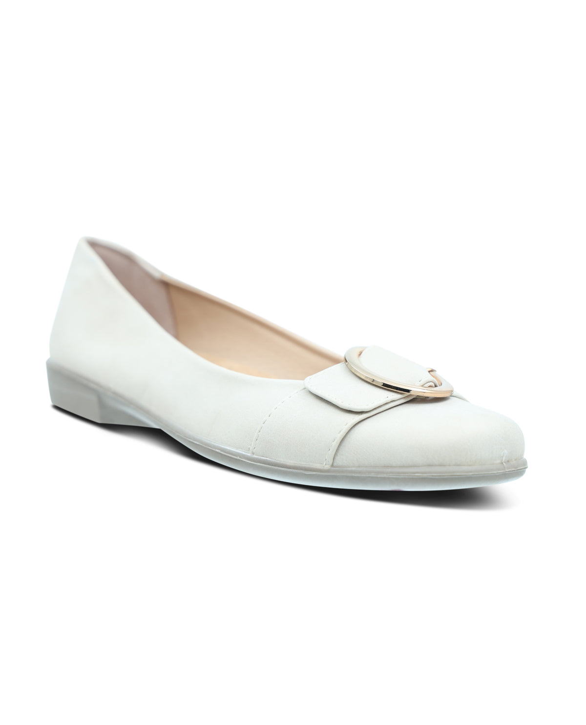 Aerocushion Buckle Slip-On Ballet Flat