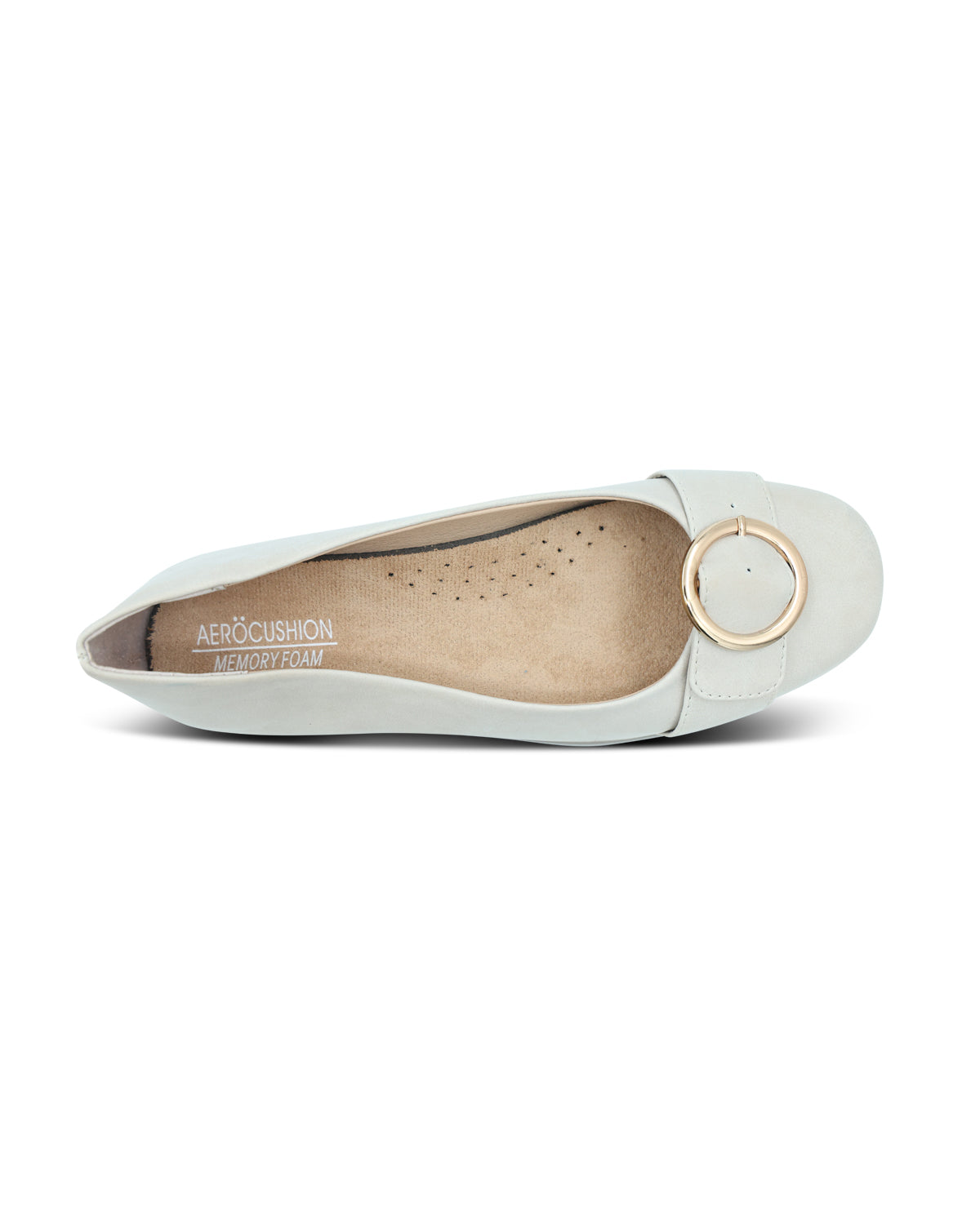 Aerocushion Buckle Slip-On Ballet Flat