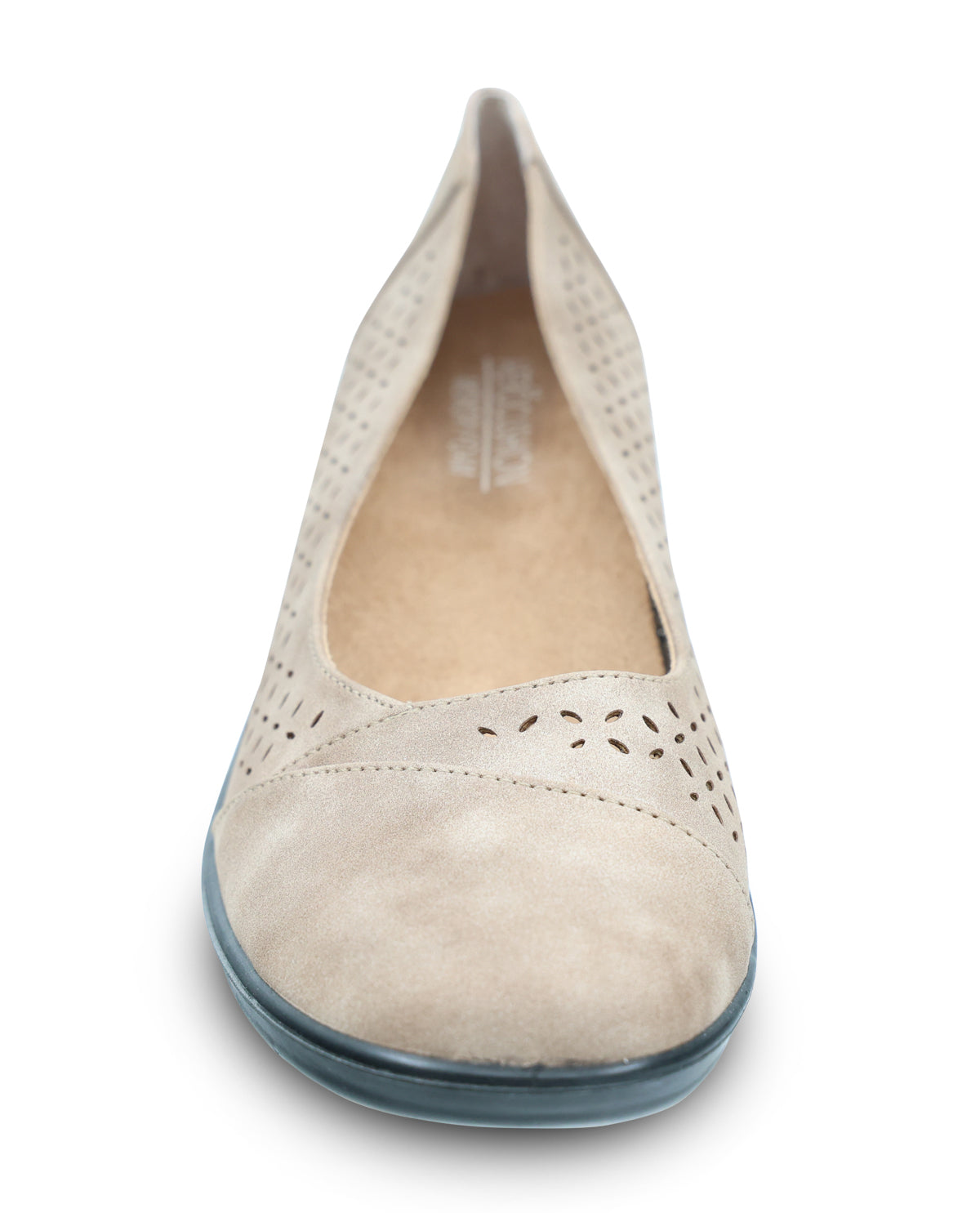 Aerocushion Lilah Taupe Casual Slip-On Wedge