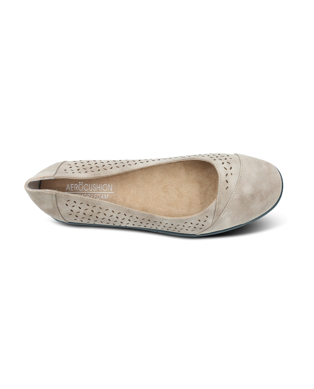 Aerocushion Lilah Taupe Casual Slip-On Wedge