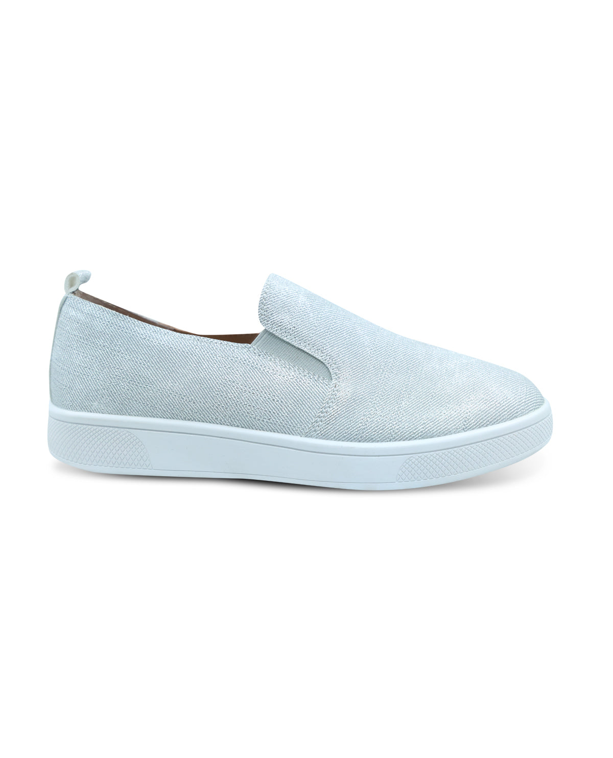 Savvy Stardust Silver Slip-On Casual Shoe