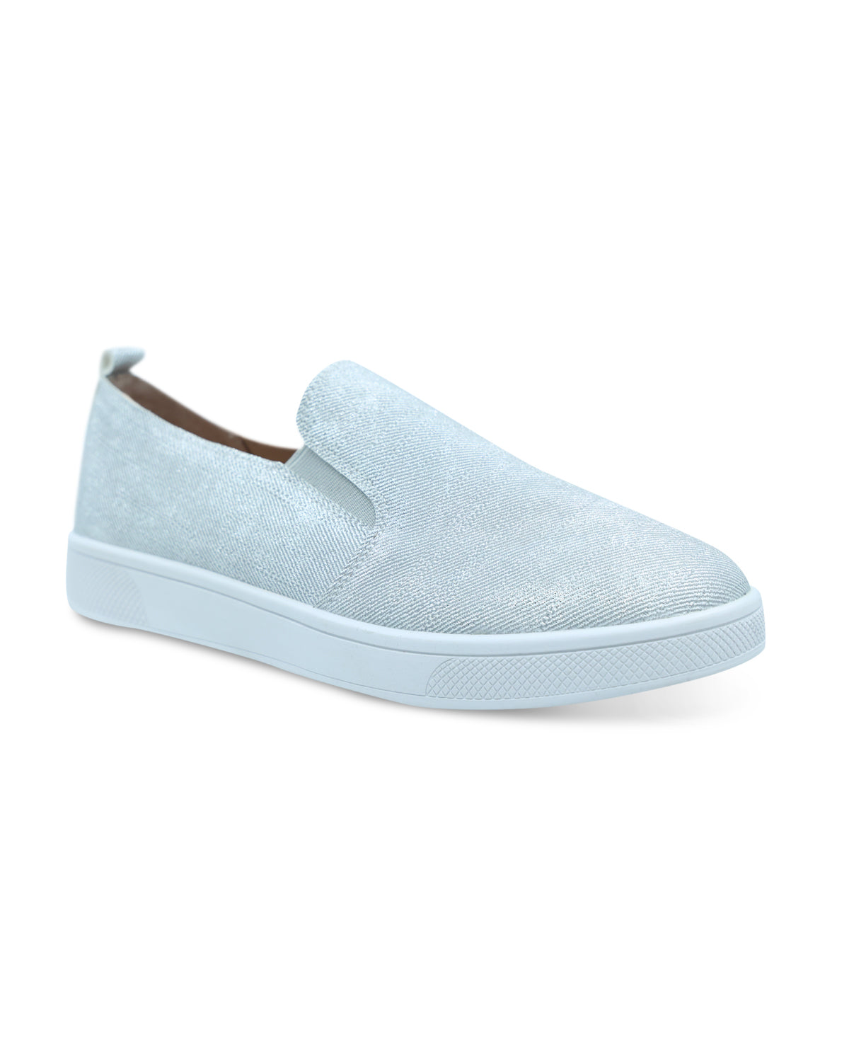 Savvy Stardust Silver Slip-On Casual Shoe