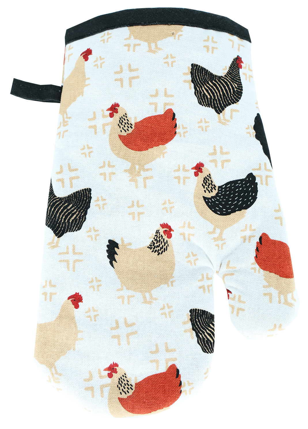 Rooster All Over Print Oven Mitt