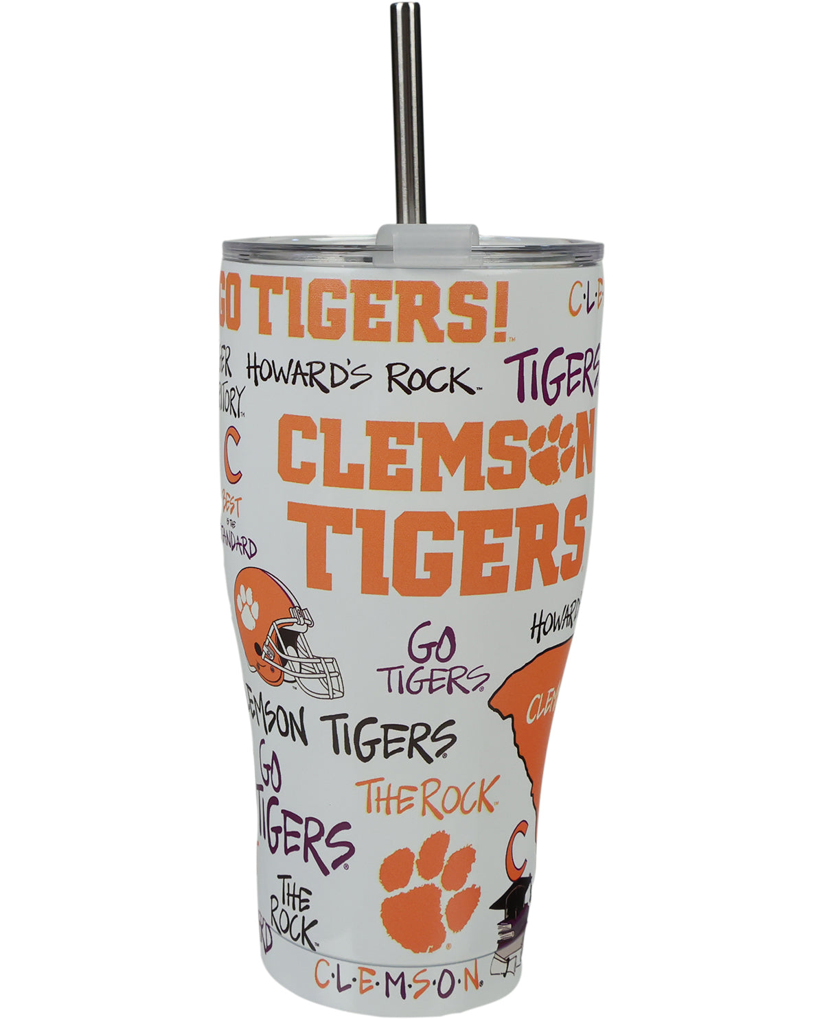 Magnolia Lane Clemson Icon Metal Tumbler