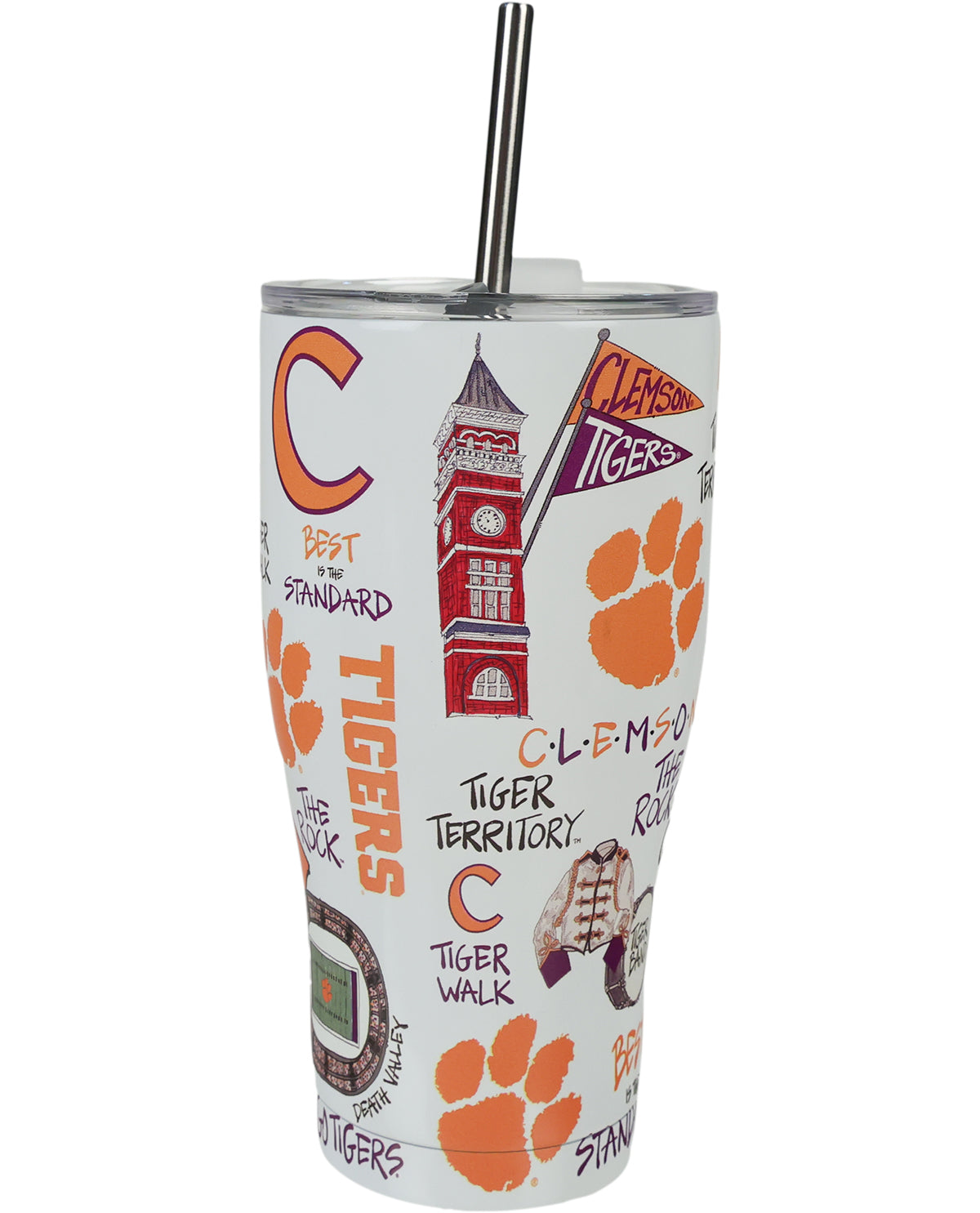 Magnolia Lane Clemson Icon Metal Tumbler