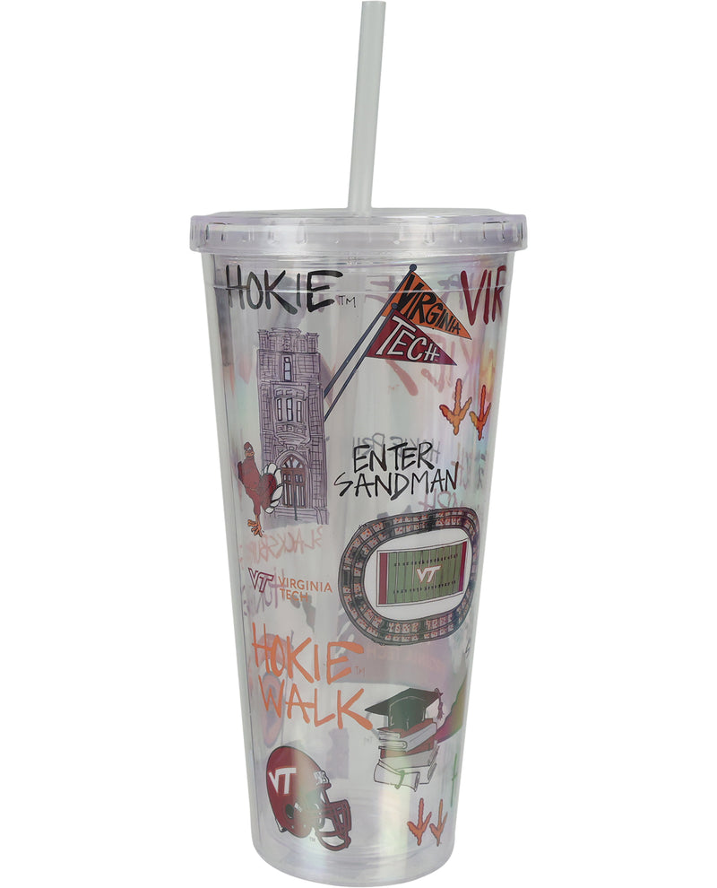 Magnolia Lane Virginia Tech Tumbler