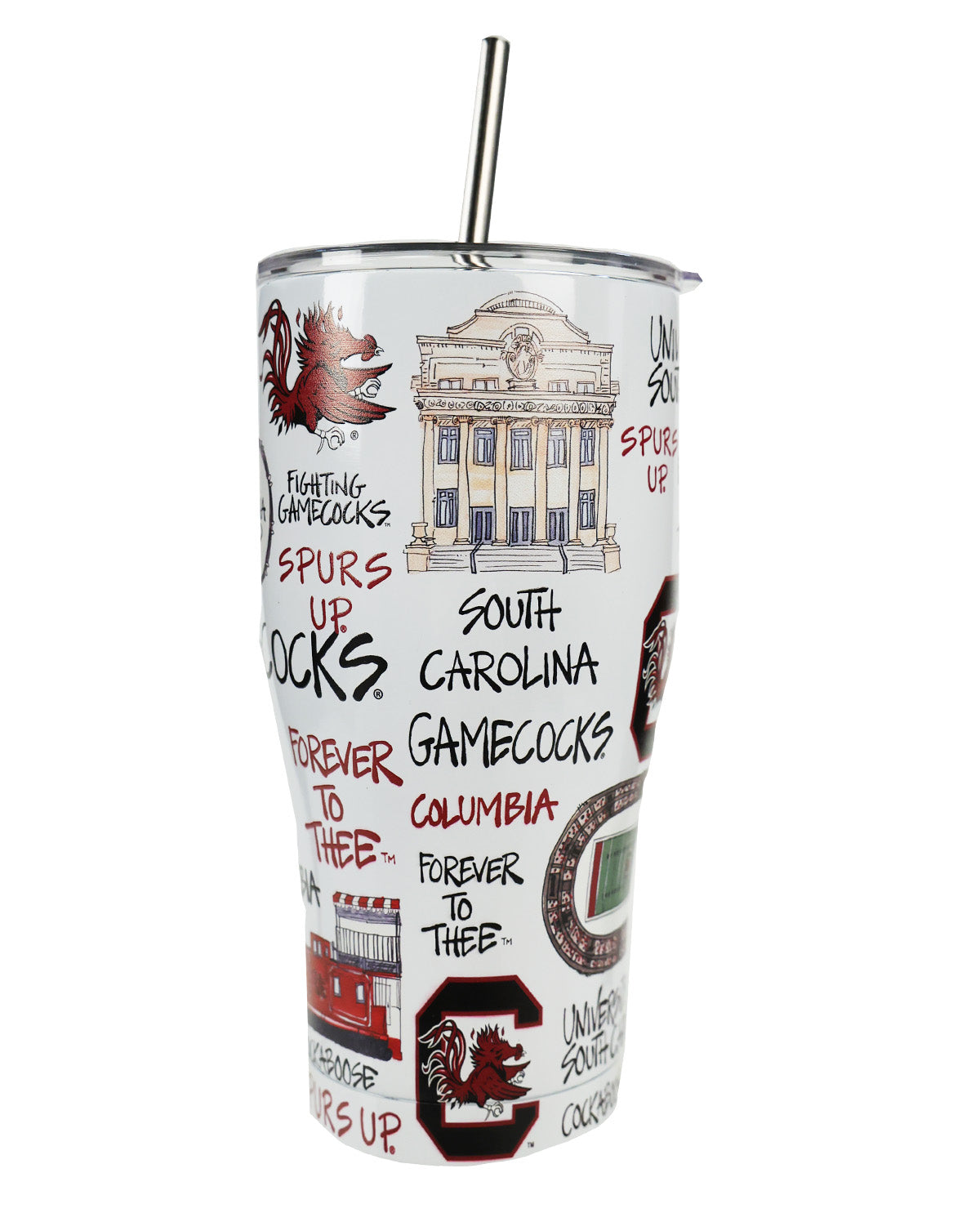 Magnolia Lane South Carolina Icon Metal Tumbler