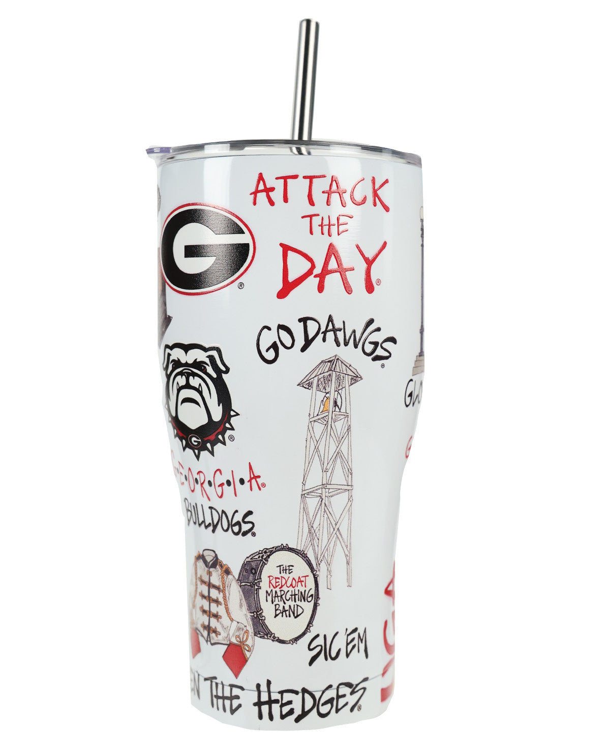 Magnolia Lane UGA Icon Metal Tumbler