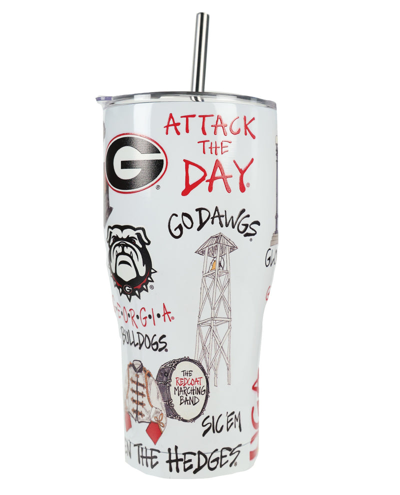 Magnolia Lane UGA Icon Metal Tumbler