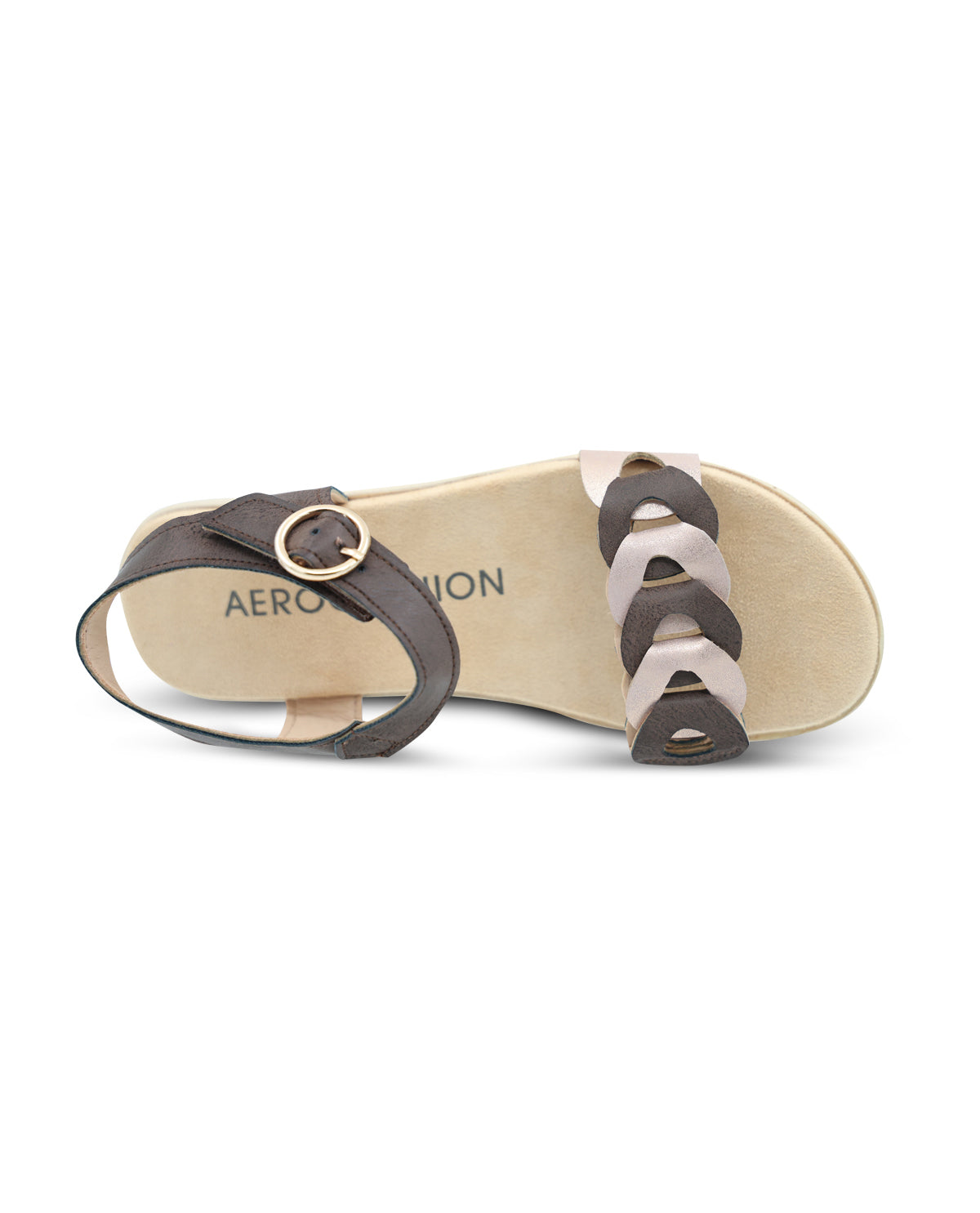 Aerocushion Entwine Rose Gold Sandal