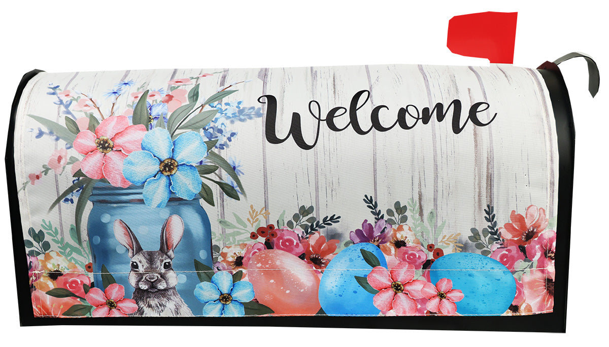 Floral Jar Mailbox Cover